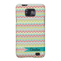 Buntes Zickzack Zickzack-Muster personalisiert Galaxy SII Case