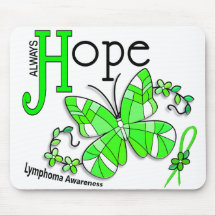 Buntglas-Schmetterlings-Lymphom Mousepad