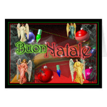Buon Natale - frohe Weihnacht-Engel Karte