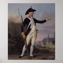 Bürger Nau-Deville in der Nationalgarde-Uniform Posterdrucke