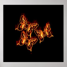 Burning Btterflies Posterdruck