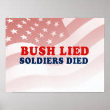 Bush lag. Soldaten starben Plakatdrucke