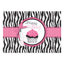 Butikechic-Kuchen-Karte A7 Individuelle Einladungen