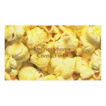 BUTTERARTIGES POPCORN VISITENKARTENVORLAGE