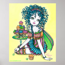 "Butterblume-" niedliches Schalen-Kuchen-Fee-Plaka