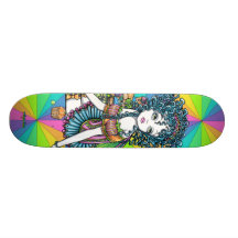 "Butterblume-" Regenbogen-Schalen-Kuchen-Fee-Skate Personalisiertes Deck