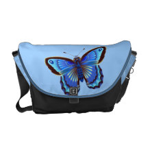 Butterfiy blaue Rickshaw-Bote-Tasche Kurier Tasche