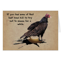 BUZZARD OOPS GREETING CARD