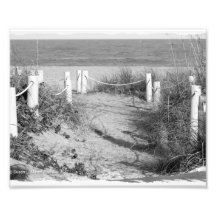 BW Fort Pierce, Florida Strand-Wegdüne roped weg Fotos