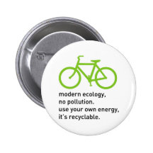 Bycicle: Moderne Ökologie Button
