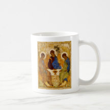 Byzantinische Engel an einem Tisch Tee Tassen