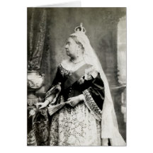 C., Königin 1880 Victoria von England Karte