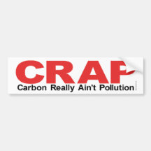 C.R.A.P.  Kohlenstoff ist wirklich nicht Verschmut Auto Aufkleber
