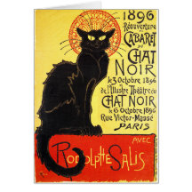 Cabaret du Chat Noir, Steinlen Grußkarten