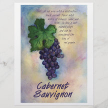 Cabernet-Sauvignon Wein-Flyer