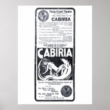 "Cabiria" 1916 Vintages Filmanzeigenplakat