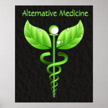 Caduceus: Alternativmedizin-Plakat-Druck