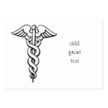 Caduceus-medizinisches Symbol Visitenkarten