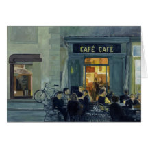 Café-Café-Mitteilungskarten