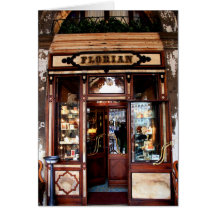 Café Florian Venedig Grußkarte