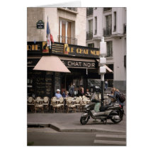 Café-Karte Le Chat Noir