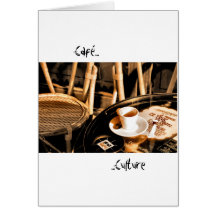 Café Kultur Grußkarte