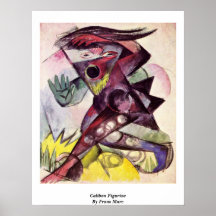 Caliban Figürchen durch Franz Marc Plakatdrucke
