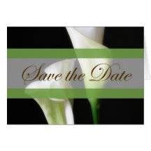 Calla-Lilie 2 Save the Date Wedding Karten