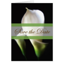 Calla-Lilie 4 Save the Date Wedding Grußkarten