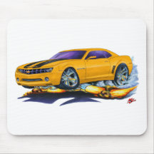 Camaro Orange-Schwarzes Auto 2010 Mousepads