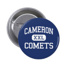 Cameron-Kometen mittlerer Cameron Wisconsin Button