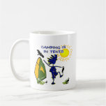 Camping ist (intensiv) in den Zelten Tasse
