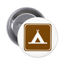 Campings-Landstraßen-Zeichen Anstecknadelbutton