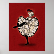 Cancan-Tänzer Plakat