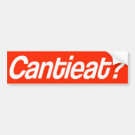 Cantieat? Roter Aufkleber Autoaufkleber