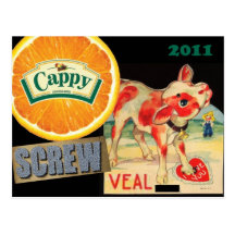 cappy Schraubenkalbfleisch Postkarte
