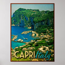 Capris Italien Vintage Reise Posterdrucke