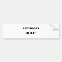 Capybaras-Regel Auto Aufkleber