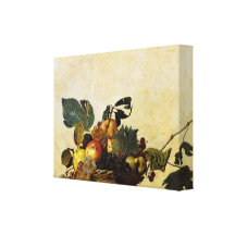 Caravaggios Korb der Frucht Leinwand Druck
