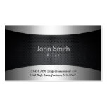 Carbon Black Pilot/Aviator Business Card