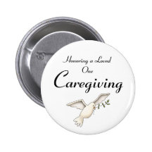 Caregiving, geliebtes ehrend button