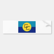 CARICOM-Flagge Autoaufkleber