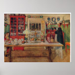 "Carl Larsson: Werden fertig zu einem Spiel " Plakat