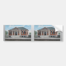 Carnegic Bibliothek, Meilen der Stadt-, Mont., Vin Auto Sticker