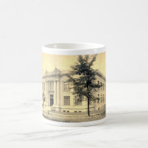 Carnegie-Bibliothek, Staats-Uni, Pennsylvania 1909 Kaffeetassen