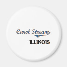 Carol-Strom-Illinois-Stadt-Klassiker Magnete