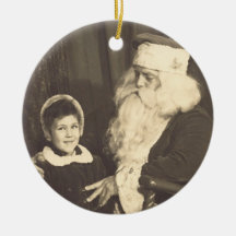 CarolAnn mit Santa_1952 Ornament
