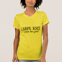 Carpe Strick-   (ergreifen Sie das Garn), Stricker T-shirt