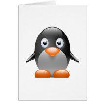 Cartoon-BabyPenguin Grußkarte