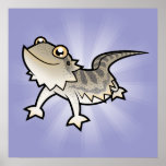 Cartoon-bärtiger Drache/Rankin Drache Posterdrucke